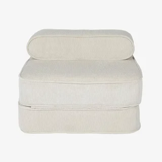 Fauteuil enfant velours côtelé pliable crème Imani