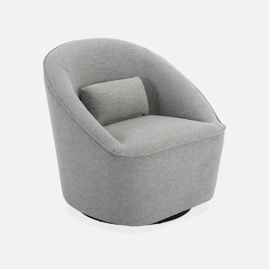 Lana Drehsessel 360° Beiger Stoff Bequemer Wohnzimmer Sessel