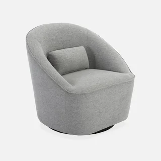 Lana Drehsessel 360° Beiger Stoff Bequemer Wohnzimmer Sessel