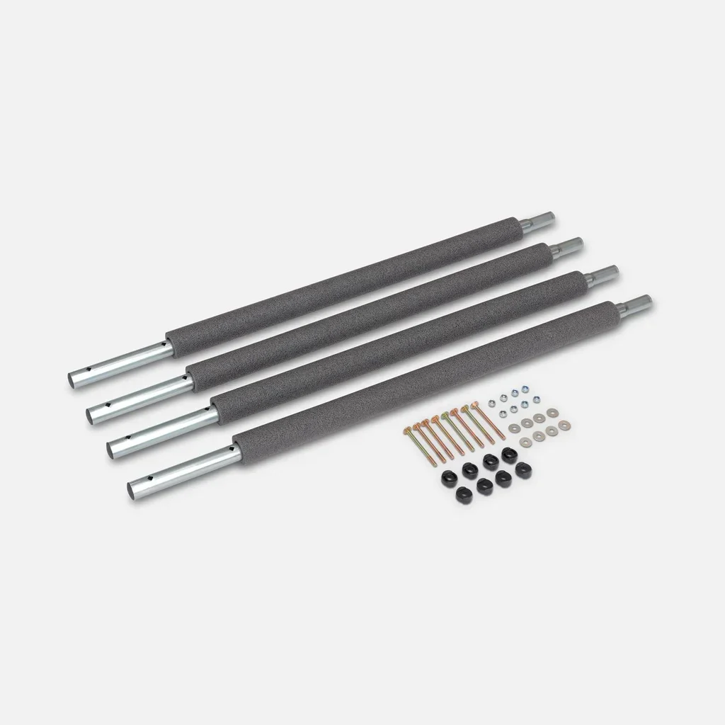 Filet de protection sous trampoline Ø180-250cm - Lot de 4 montants de sécurité
