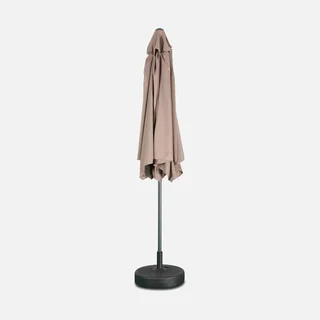 Grand parasol rond 3m mât central orientable aluminium polyester UV