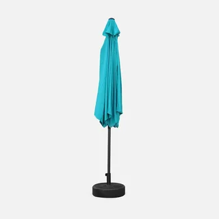 Parasol rond 3m mât central orientable aluminium polyester UV