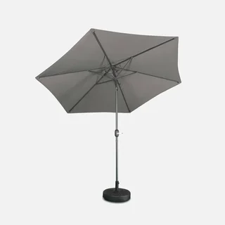Grand parasol circulaire 3m mât central orientable aluminium 38mm