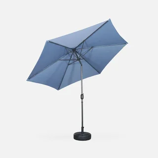 Grand parasol circulaire 3m mât central orientable aluminium 38mm