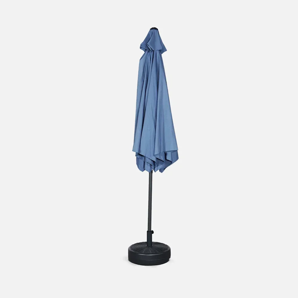 Grand parasol circulaire 3m mât central orientable aluminium 38mm