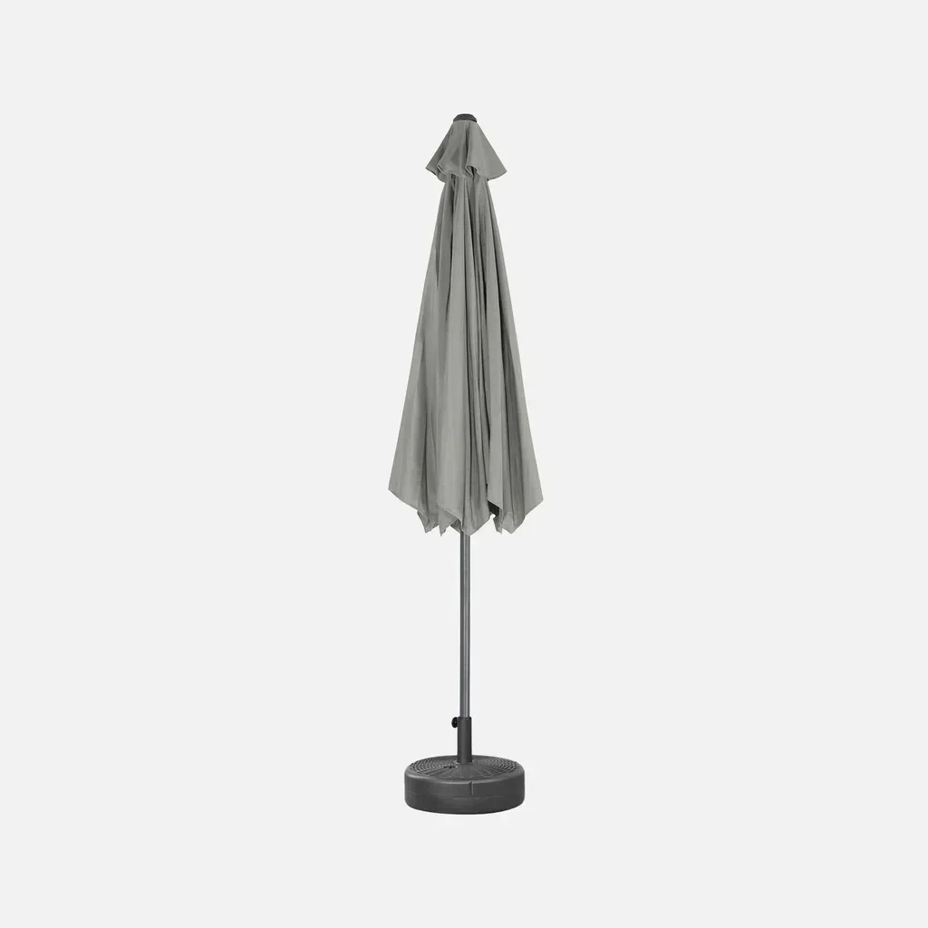 Grand parasol circulaire 3m mât central orientable aluminium UV