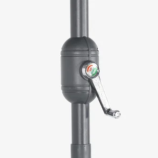 Grand parasol circulaire 3m mât central orientable aluminium UV
