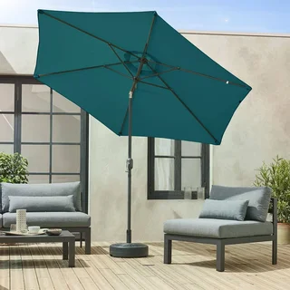 Grand parasol circulaire 3m mât central orientable aluminium