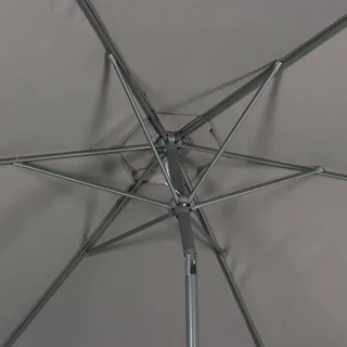 Grand parasol circulaire 3m mât central orientable aluminium 38mm