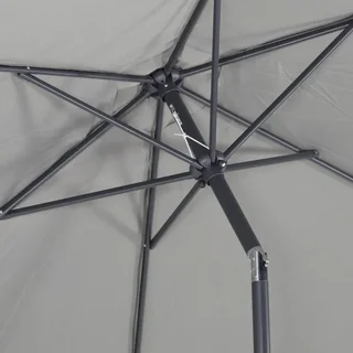 Grand parasol circulaire 3m mât central orientable aluminium UV