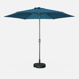 Grand parasol circulaire 3m mât central orientable aluminium