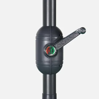 Grand parasol circulaire 3m mât central orientable aluminium