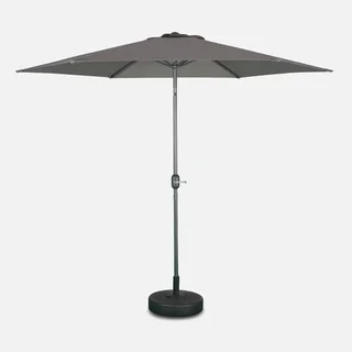 Grand parasol circulaire 3m mât central orientable aluminium 38mm