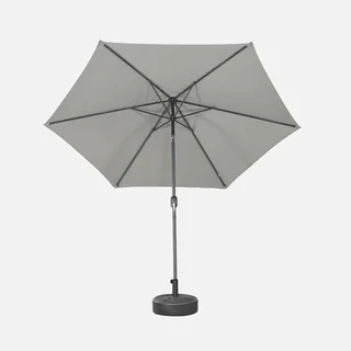 Grand parasol circulaire 3m mât central orientable aluminium UV