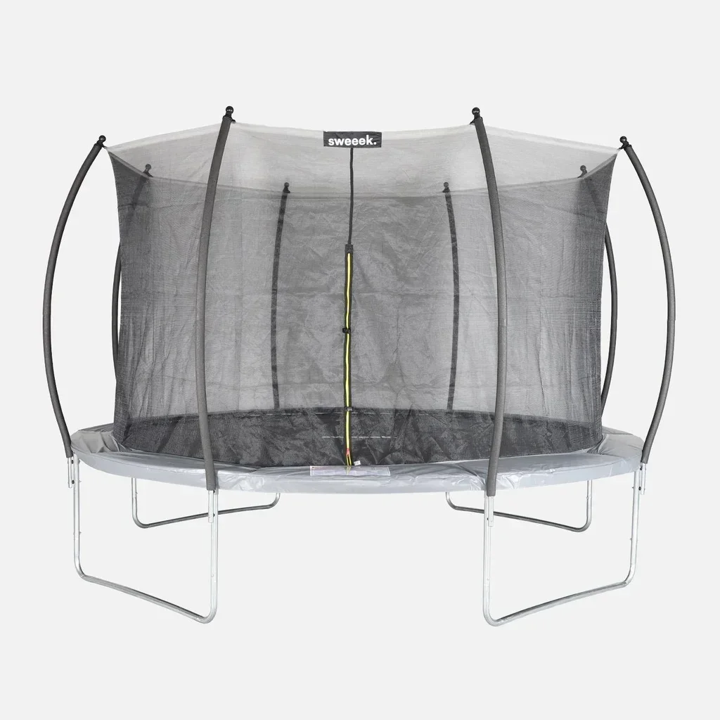 Grand trampoline 370 cm avec filet de sécurité intérieur pour toute la famille