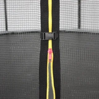 Grand trampoline jardin Ø400cm filet sécurité intégré Mercure gris