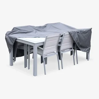 Housse étanche table jardin polyester imperméable anti-UV