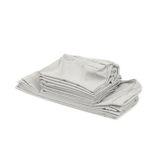 Set 19 housses coussins salon jardin résine tressée beige imperméables
