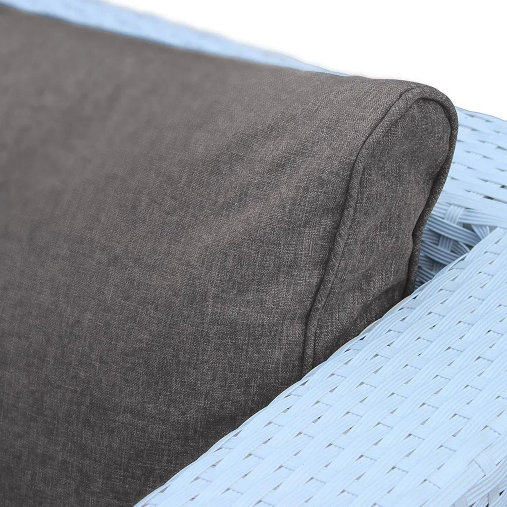 Set de 19 housses coussins salon extérieur Venezia polyester écru imperméables