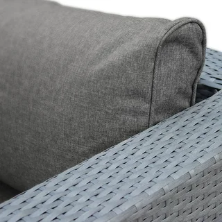 Set de 19 housses coussins salon extérieur Venezia polyester écru imperméables