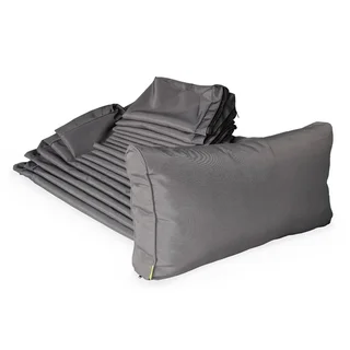 Set 19 housses coussins salon jardin Venezia polyester écru imperméables