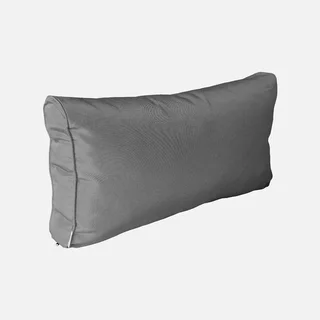 Set 3 housses coussins salon extérieur gris polyester imperméables