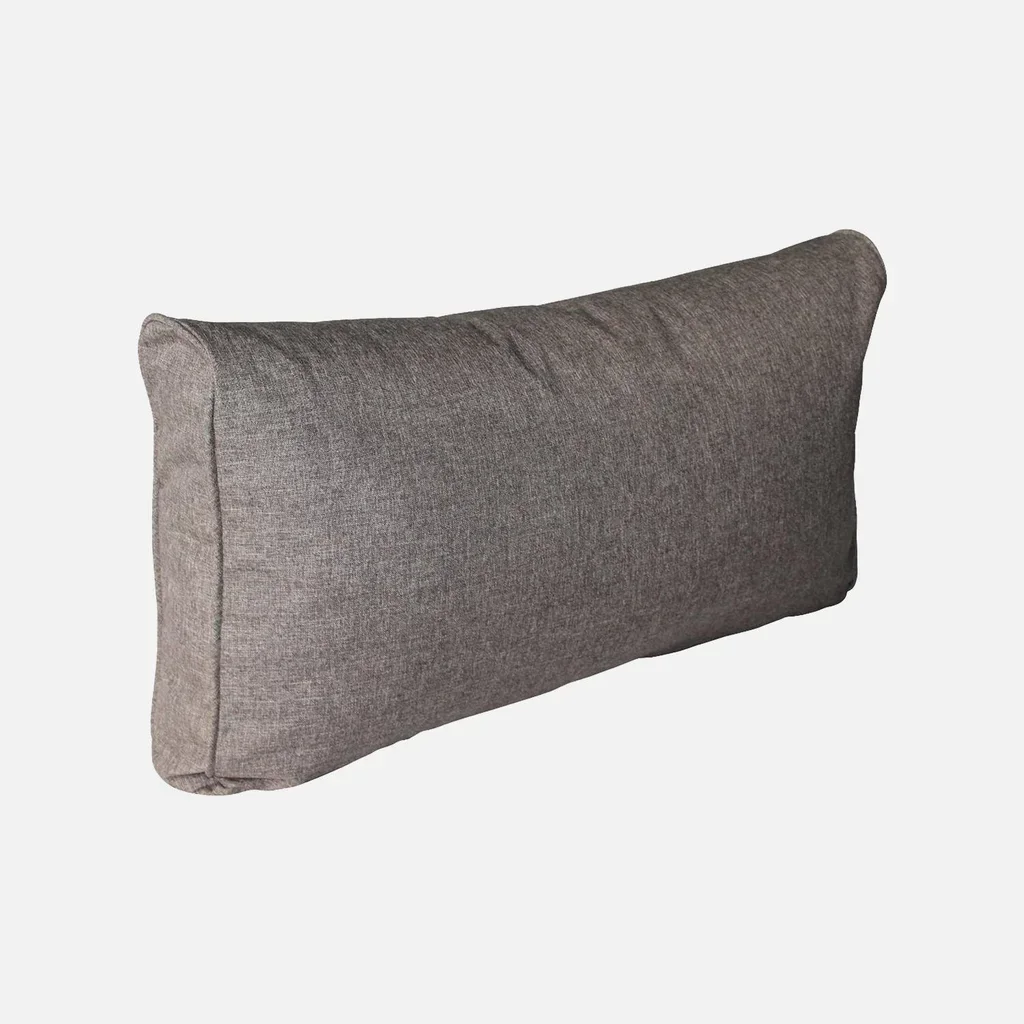 Set de 3 housses grises imperméables pour coussins salon extérieur 70x70cm
