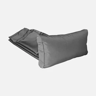 Set 3 housses coussins salon extérieur gris polyester imperméables