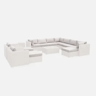 Set 24 housses protection coussins salon jardin Tripoli polyester extérieur