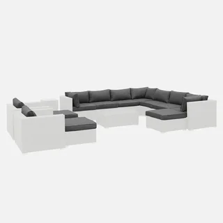 Set 24 housses coussins salon jardin Tripoli polyester imperméable