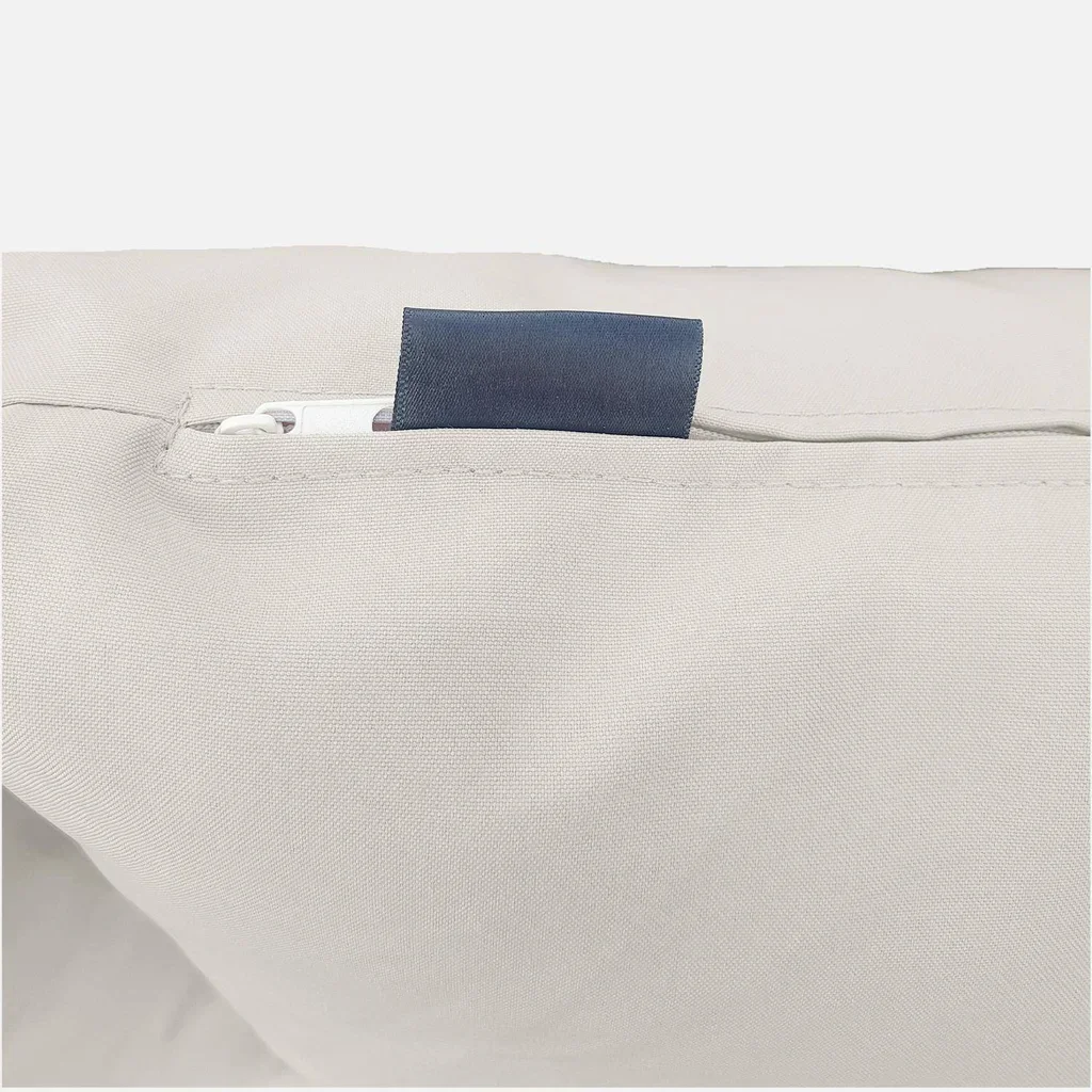 Housses de protection coussins salon extérieur Ushuaia écru polyester