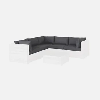 Set de 13 housses coussins salon de jardin Napoli - polyester résistant eau