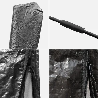 Funda protectora parasol excéntrico 3x4m impermeable con cremallera - compatible Wimereux Pyla Antibes