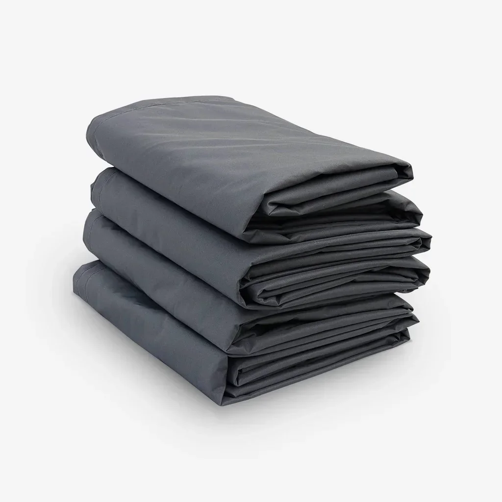 Housse protection salon jardin extérieur imperméable anti-UV 4 pièces polyester