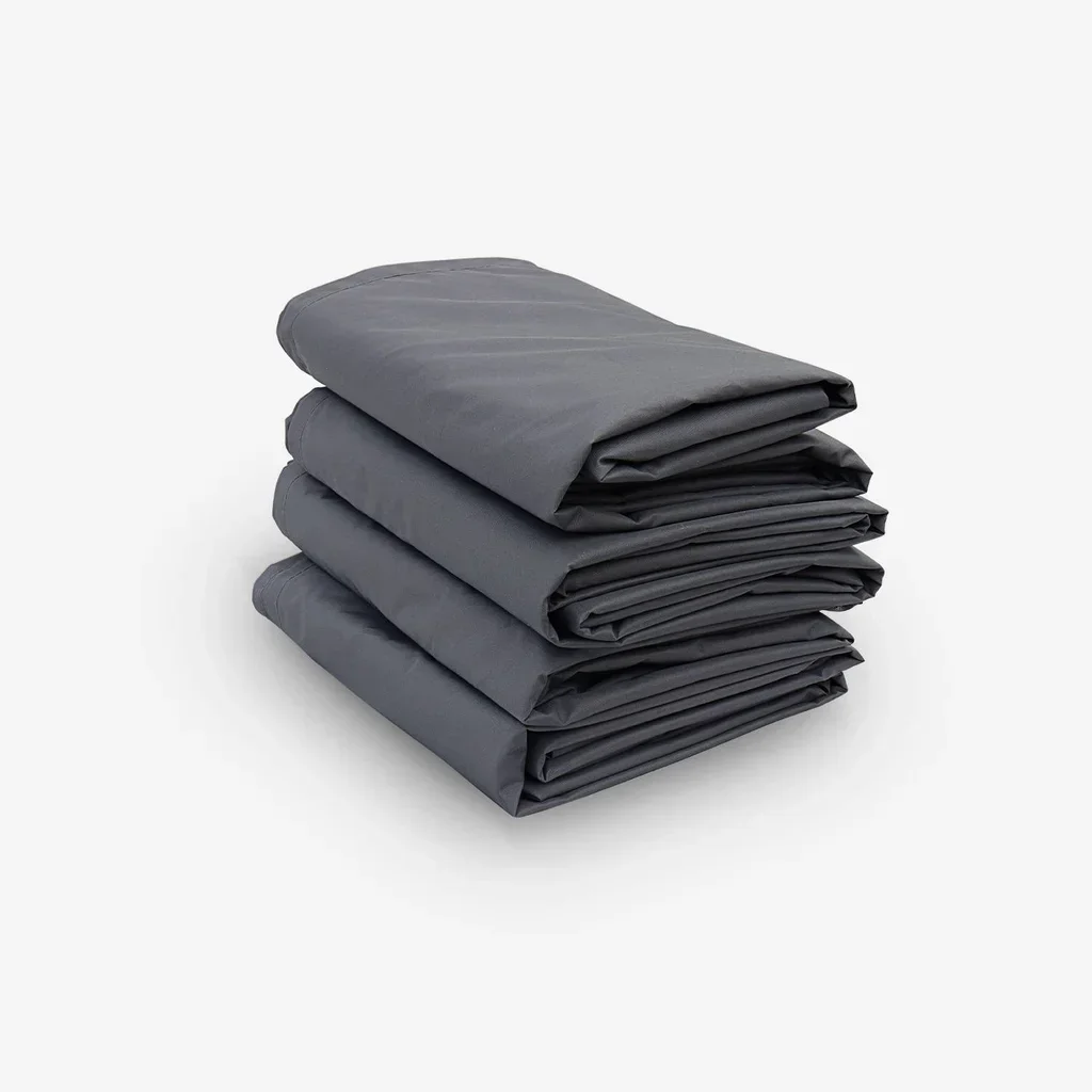 Housse protection salon jardin extérieur imperméable anti-UV 4 pièces polyester