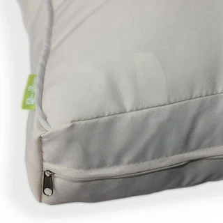 Set of 11 Waterproof Ecru Polyester Garden Cushion Covers Caligari Outdoor Patio Pillow Cases