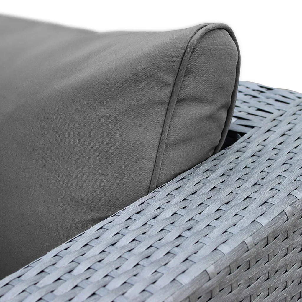 Caligari Outdoor Cushion Covers Garden Patio Furniture Protective Covers Ecru Polyester Set of 11