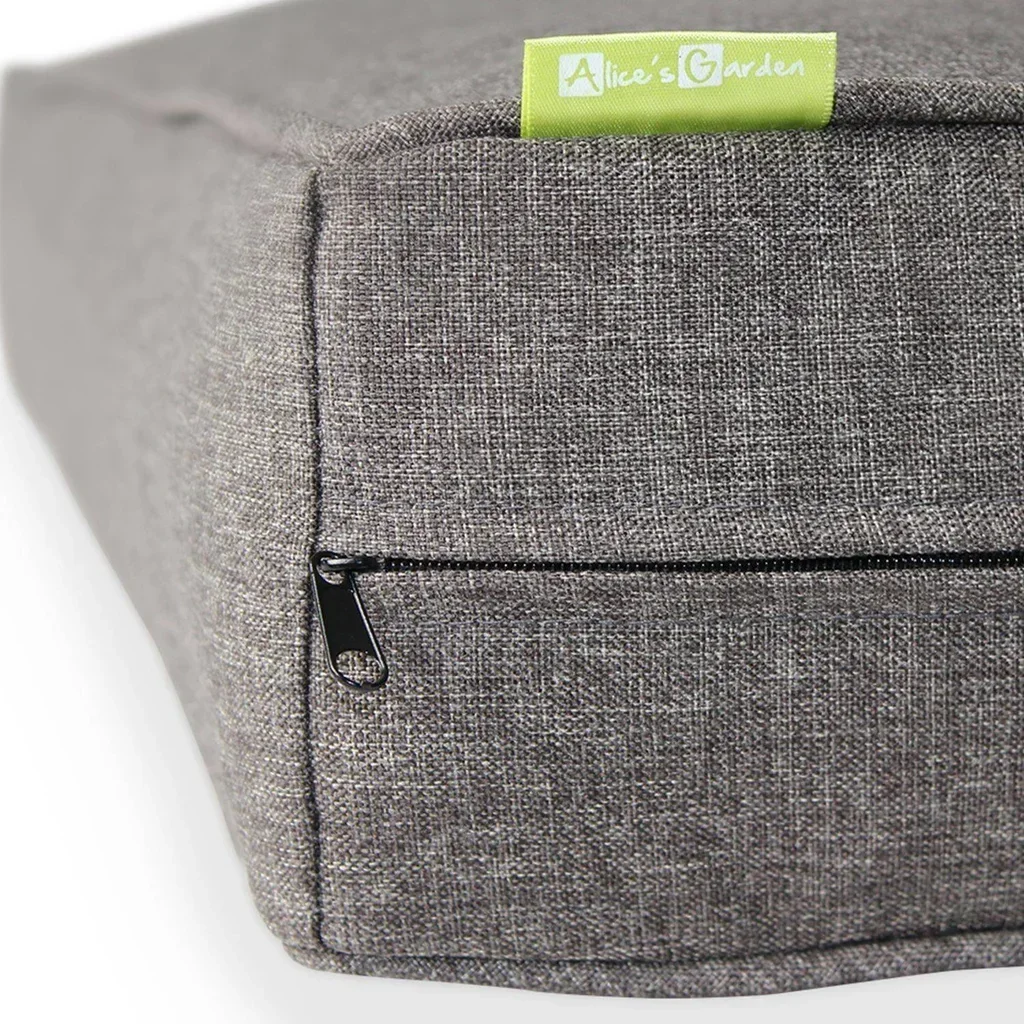 Caligari Outdoor Cushion Covers Garden Patio Furniture Protective Covers Ecru Polyester Set of 11