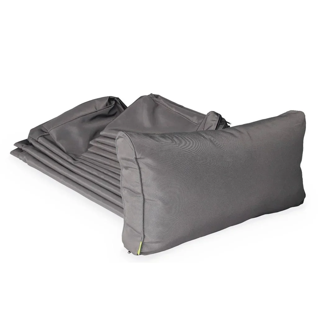 Caligari Outdoor Cushion Covers Garden Patio Furniture Protective Covers Ecru Polyester Set of 11