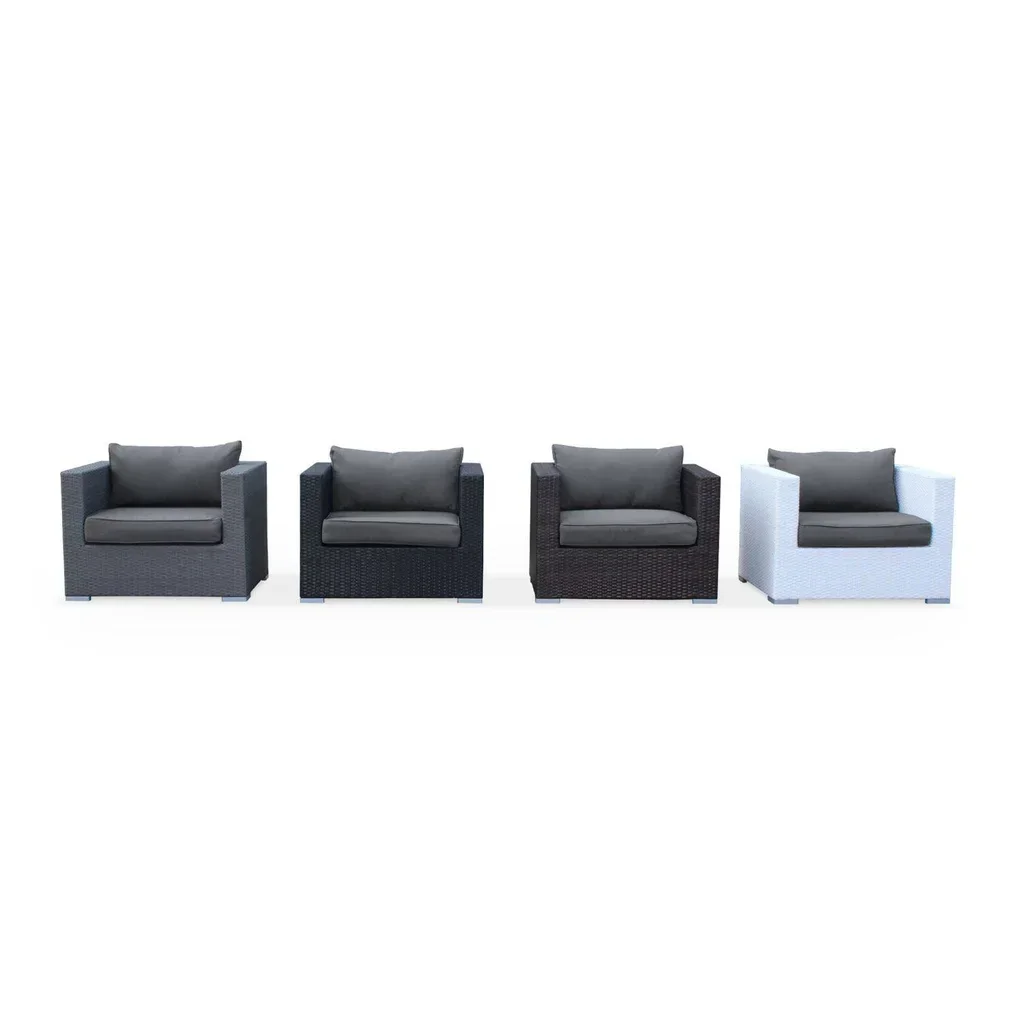 Caligari Outdoor Cushion Covers Garden Patio Furniture Protective Covers Ecru Polyester Set of 11