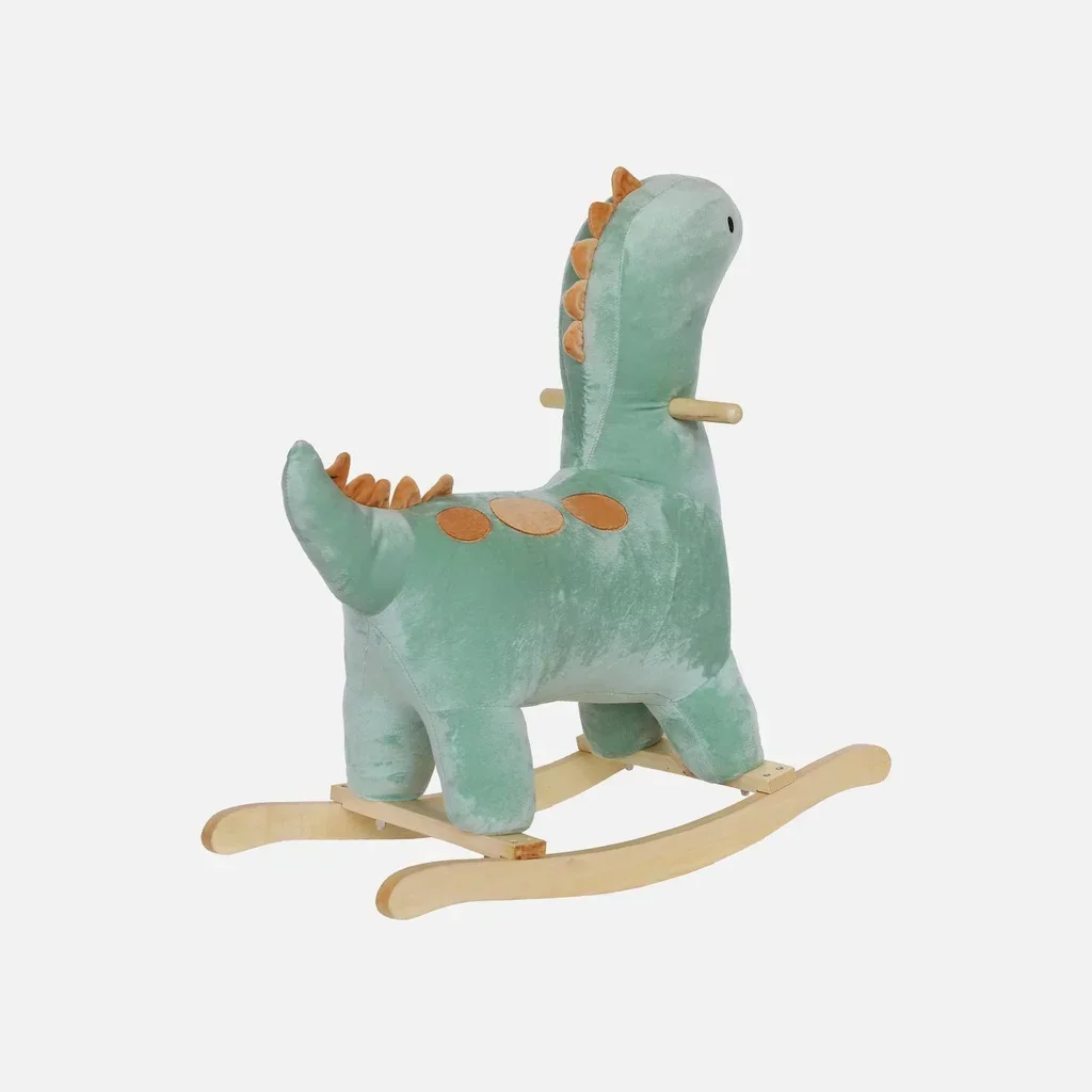 Jouet bascule dinosaure enfant 18 mois velours doux sécurité