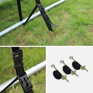 Kit accessoires trampoline rond 250-490 cm : échelle, ancrage, bâche, filet chaussures