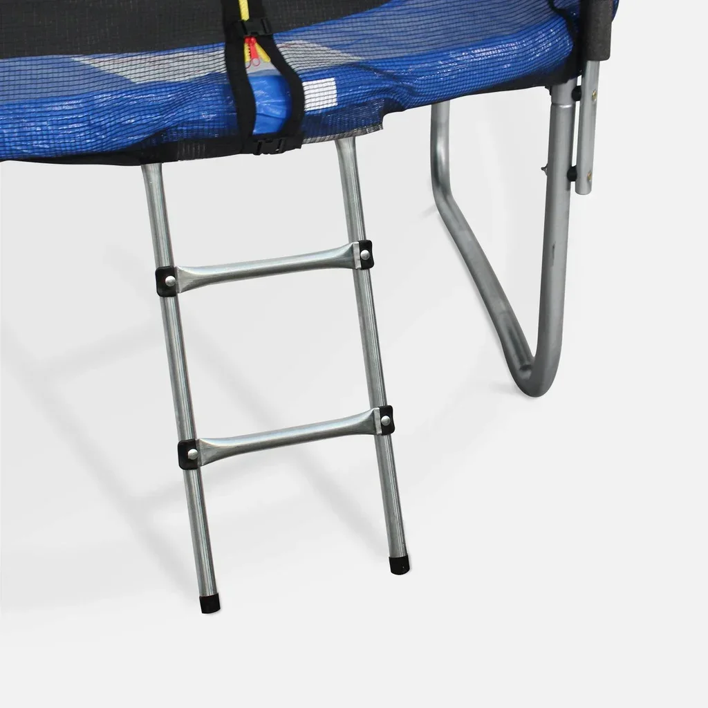 Kit accessoires trampoline 250-490 cm : échelle, ancrage, bâche, filet chaussures