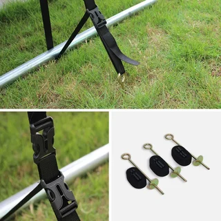 Kit accessoires trampoline rond 250-490 cm : échelle, ancrage, bâche, filet chaussures