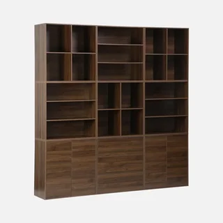 Kit étagère modulable 9 cubes bois bibliothèque rangement salon