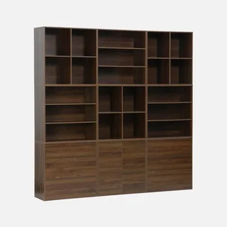 Kit Estante Modular 9 Cubos Madeira Sala de Estar Armazenamento Estante Livros