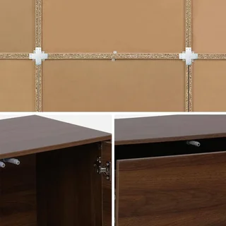 Kit Estante Modular 9 Cubos Madeira Sala de Estar Armazenamento Estante Livros