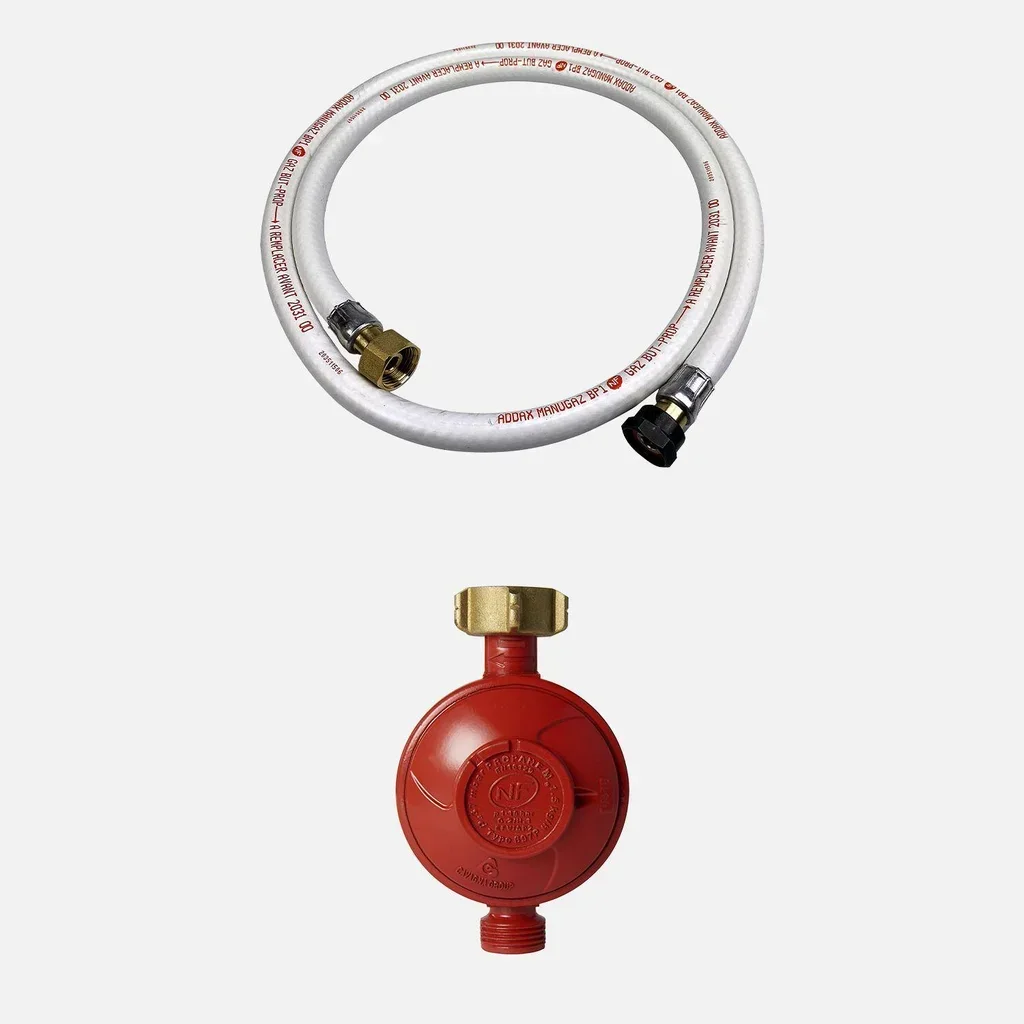 Kit flexible gaz butane propane avec détendeur intégré 1,5m - raccordement sécurisé barbecue