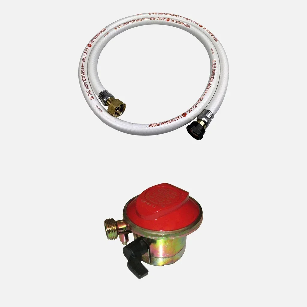 Kit tuyau gaz flexible 1,5m avec détendeur propane 37mbar Quick-on Ø20 mm