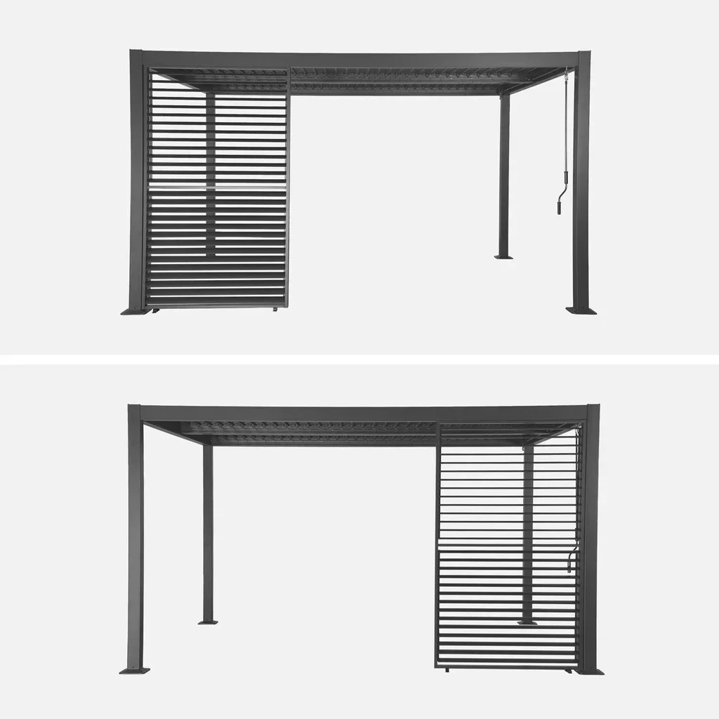 Adjustable 130 cm louver for Palace aluminum bioclimatic pergola